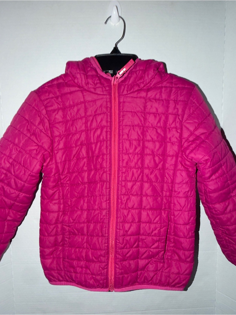 Cat & Jack Quilted Hooded Puffer Jacket - Hot Pink
